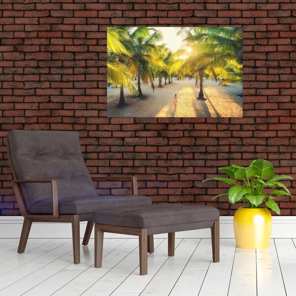 Slika - Žena i palme (90x60 cm)