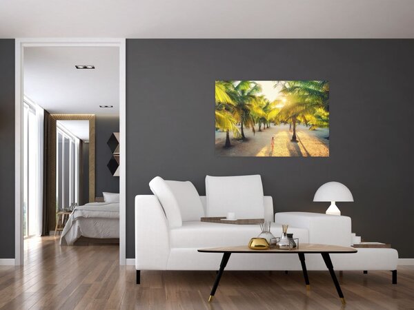 Slika - Žena i palme (90x60 cm)