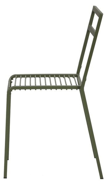 Zelena metalna vrtna stolica Oto – noo.ma