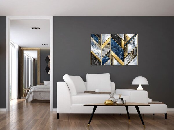 Slika umjetničke apstrakcije (90x60 cm)