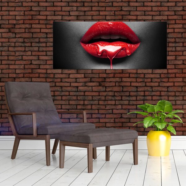 Slika ženskih usana (120x50 cm)