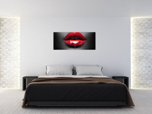 Slika ženskih usana (120x50 cm)