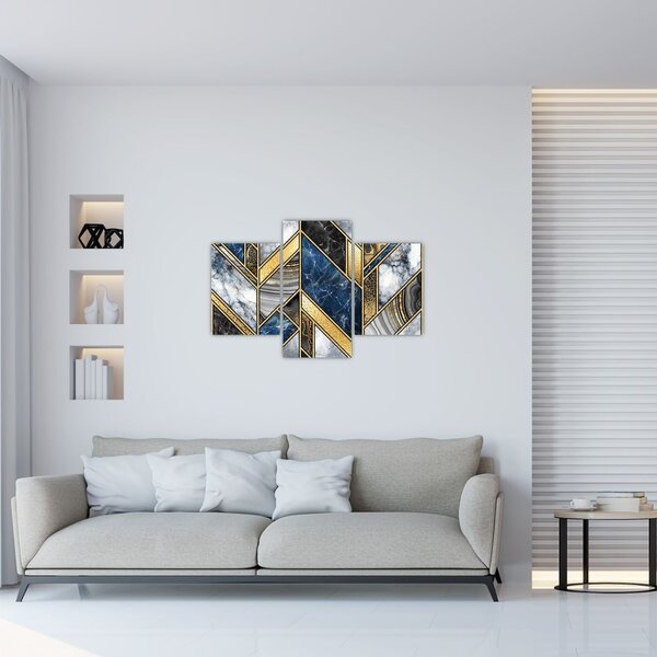 Slika umjetničke apstrakcije (90x60 cm)