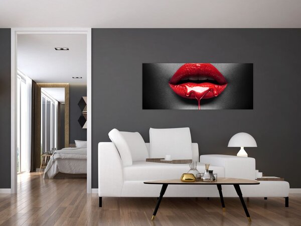 Slika ženskih usana (120x50 cm)