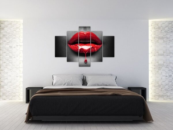 Slika ženskih usana (150x105 cm)