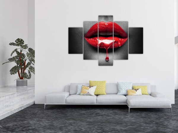 Slika ženskih usana (150x105 cm)