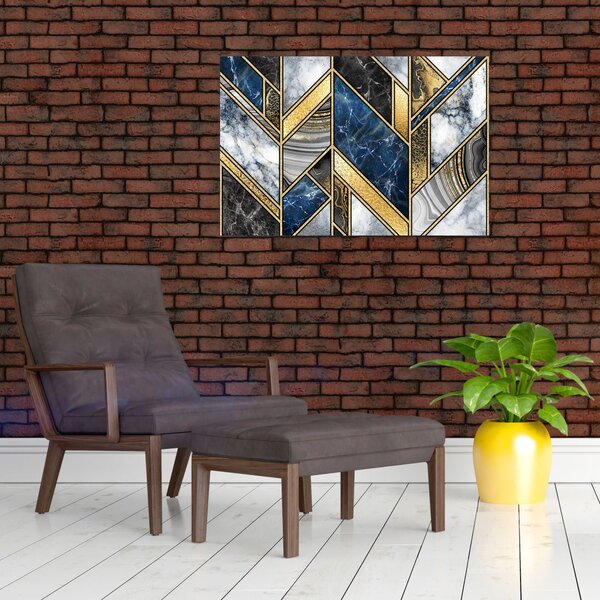 Slika umjetničke apstrakcije (90x60 cm)