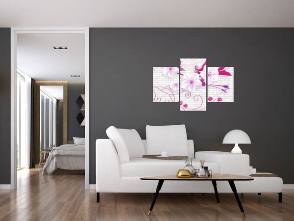 Slika grančice s cvijetovima (90x60 cm)