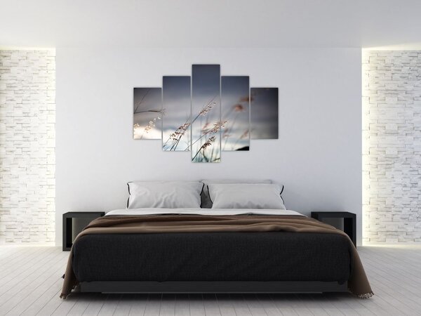 Slika - Livadsko cvijeće uz jezero (150x105 cm)