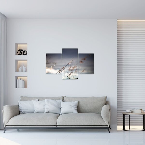 Slika - Livadsko cvijeće uz jezero (90x60 cm)