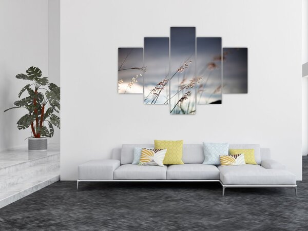 Slika - Livadsko cvijeće uz jezero (150x105 cm)