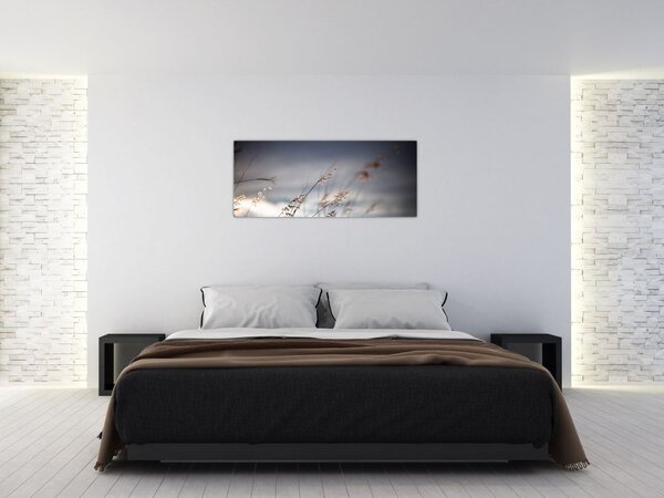 Slika - Livadsko cvijeće uz jezero (120x50 cm)