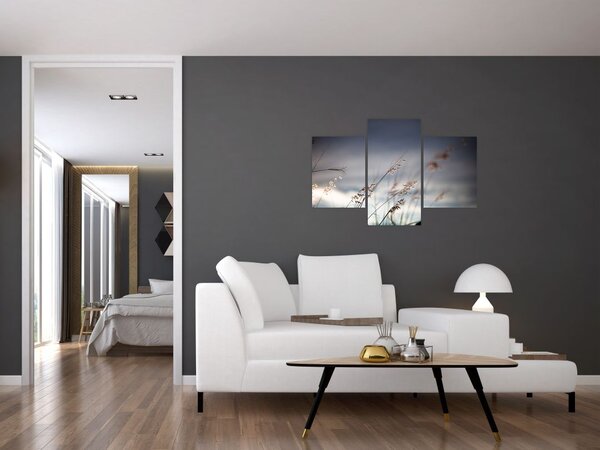 Slika - Livadsko cvijeće uz jezero (90x60 cm)