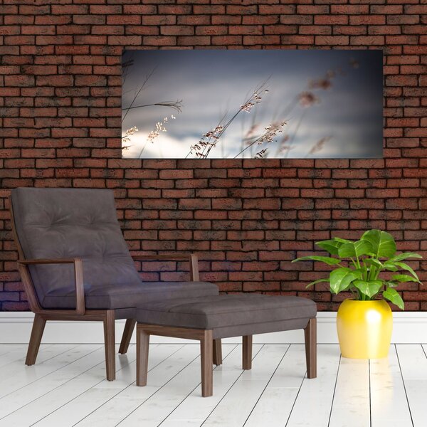 Slika - Livadsko cvijeće uz jezero (120x50 cm)