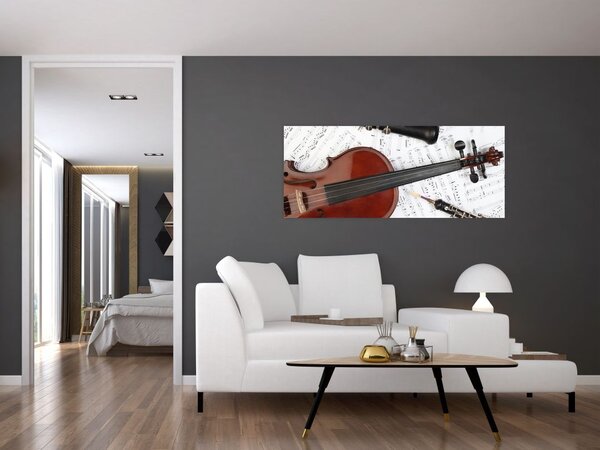 Slika - Glazbeni instrumenti (120x50 cm)