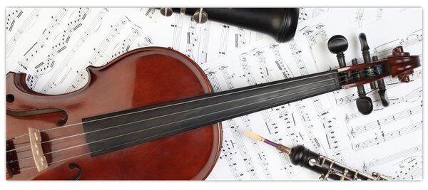 Slika - Glazbeni instrumenti (120x50 cm)