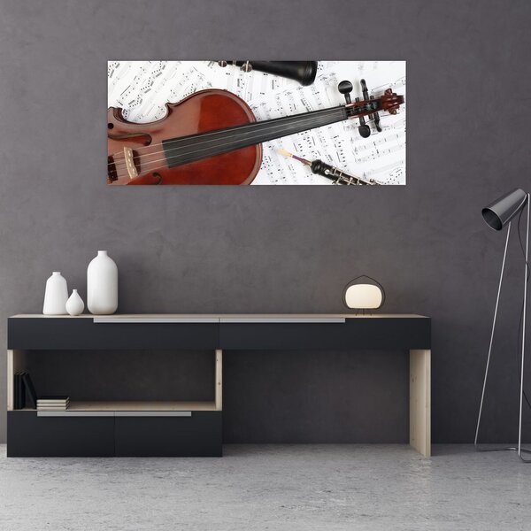 Slika - Glazbeni instrumenti (120x50 cm)