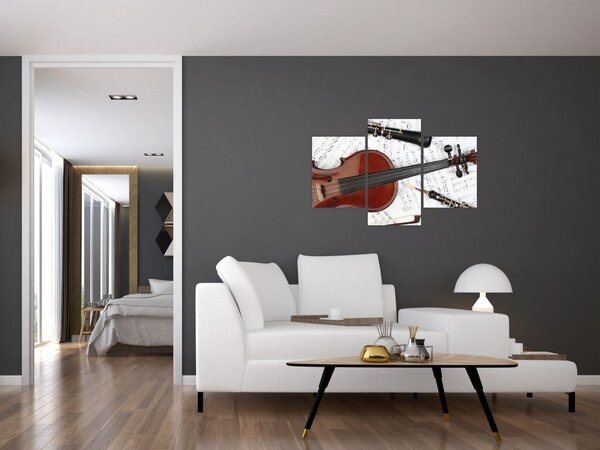 Slika - Glazbeni instrumenti (90x60 cm)