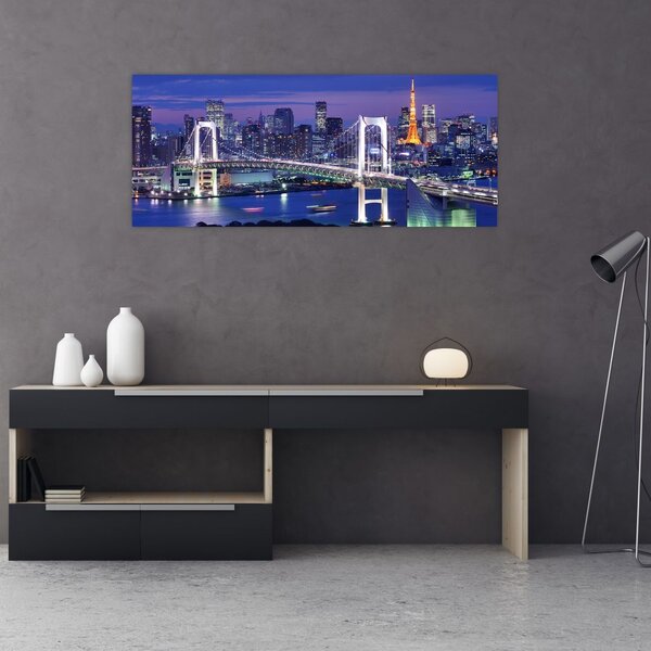 Slika noćnog života velegrada (120x50 cm)