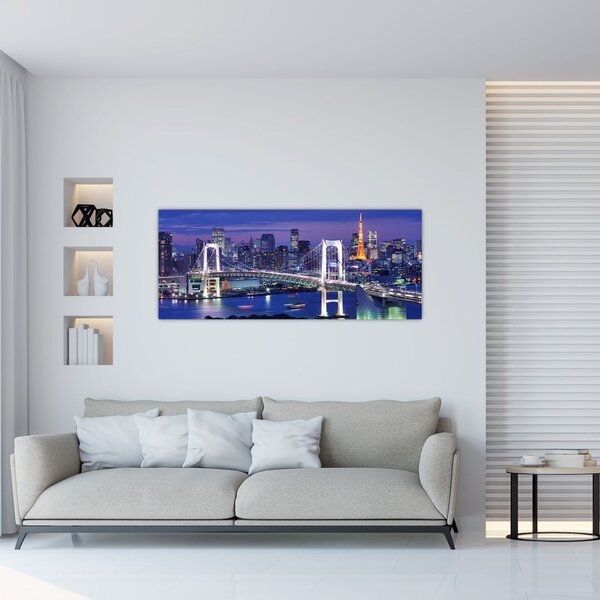 Slika noćnog života velegrada (120x50 cm)