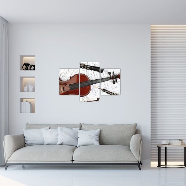 Slika - Glazbeni instrumenti (90x60 cm)