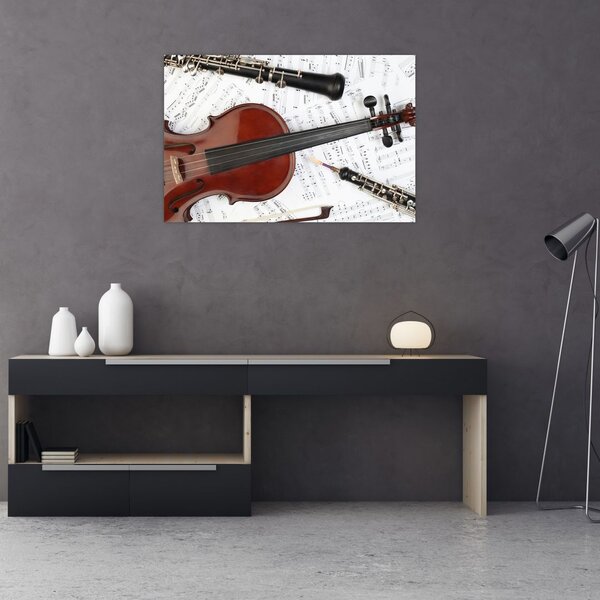 Slika - Glazbeni instrumenti (90x60 cm)