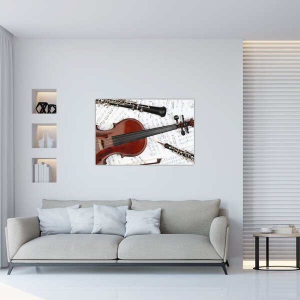 Slika - Glazbeni instrumenti (90x60 cm)