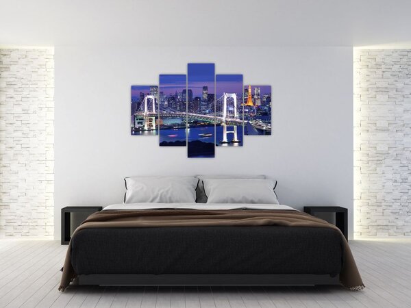 Slika noćnog života velegrada (150x105 cm)