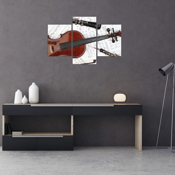 Slika - Glazbeni instrumenti (90x60 cm)