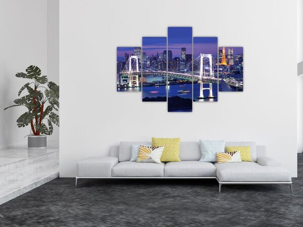 Slika noćnog života velegrada (150x105 cm)