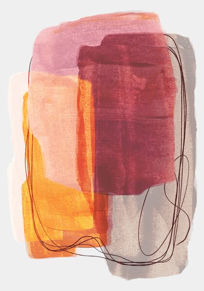 Ilustracija Abstract Brush 2, Mareike Böhmer, (30 x 40 cm)