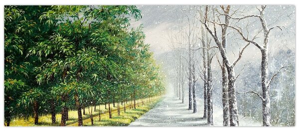 Slika - Zima ili ljeto (120x50 cm)