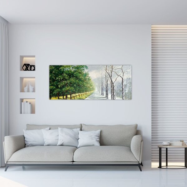 Slika - Zima ili ljeto (120x50 cm)