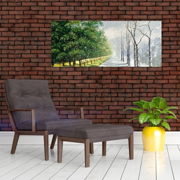 Slika - Zima ili ljeto (120x50 cm)