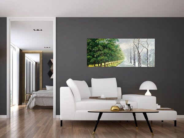 Slika - Zima ili ljeto (120x50 cm)