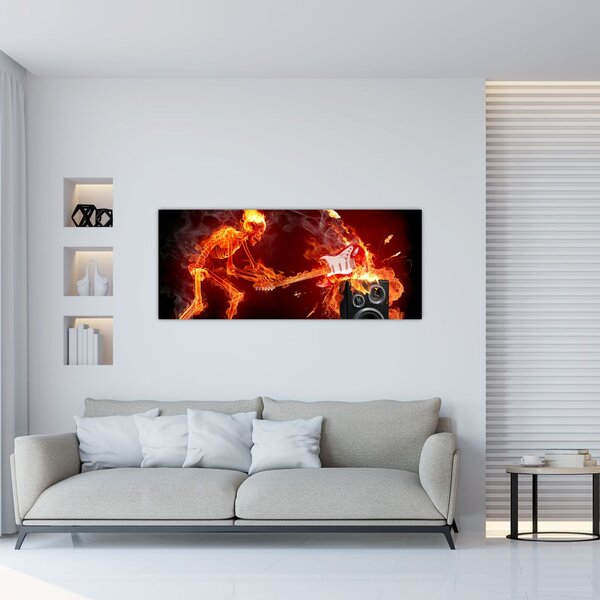 Slika - Glazba u plamenu (120x50 cm)