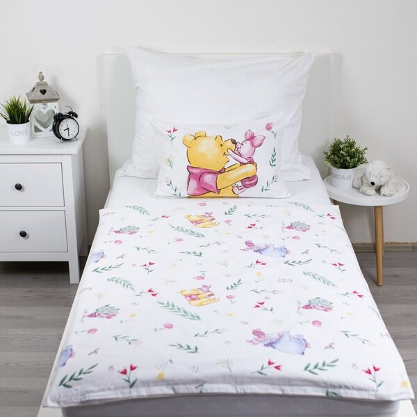 Pamučna dječja posteljina za dječji krevetić 100x135 cm Winnie the Pooh "Pooh Hugs" – Jerry Fabrics