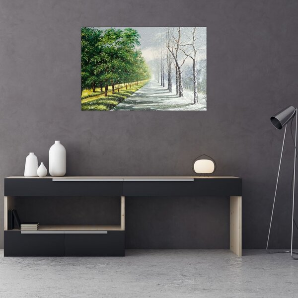 Slika - Zima ili ljeto (90x60 cm)