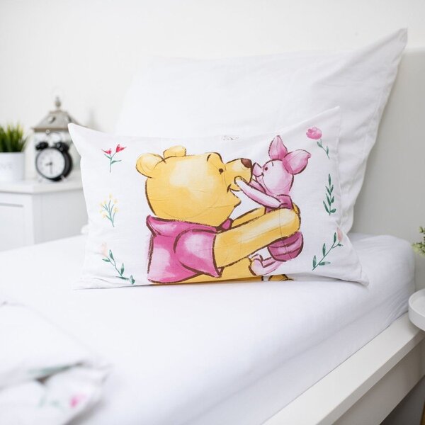 Pamučna dječja posteljina za dječji krevetić 100x135 cm Winnie the Pooh "Pooh Hugs" – Jerry Fabrics