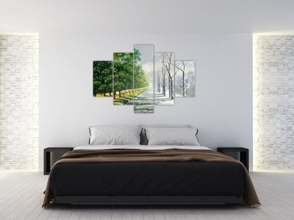 Slika - Zima ili ljeto (150x105 cm)