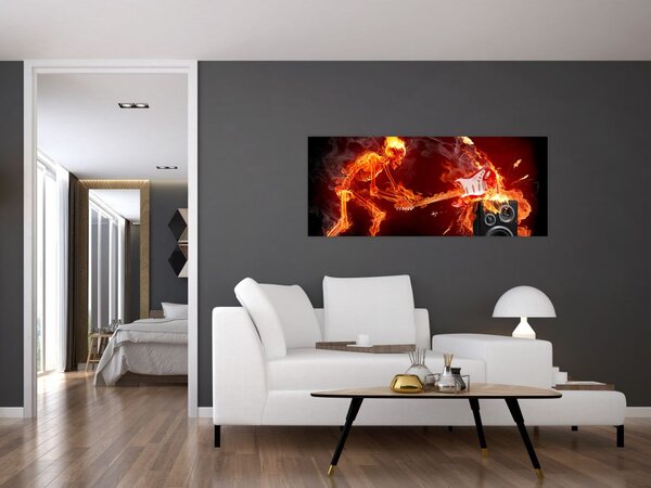 Slika - Glazba u plamenu (120x50 cm)