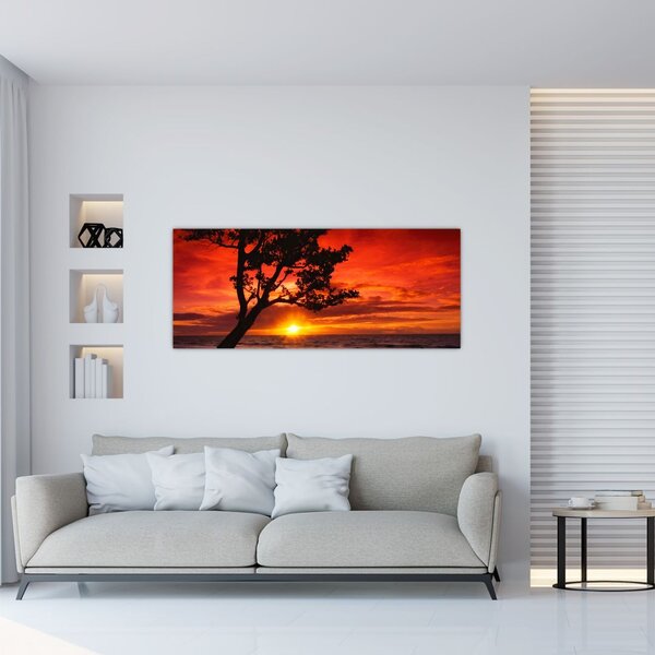 Slika - Zalazak sunca (120x50 cm)