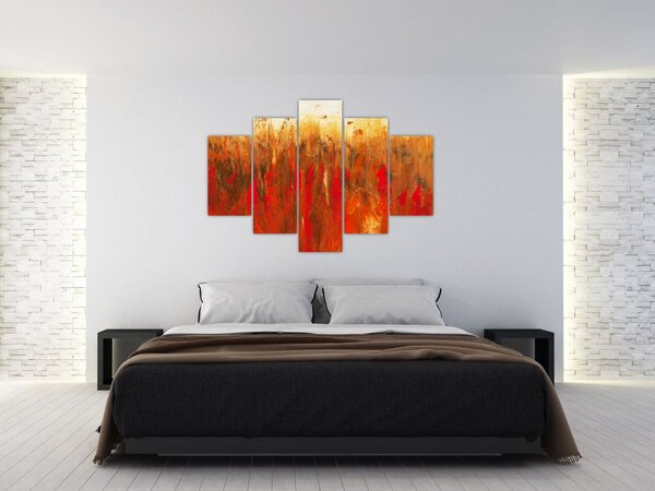 Slikanje naslikane apstrakcije (150x105 cm)