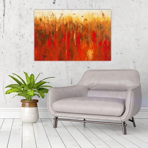 Slikanje naslikane apstrakcije (90x60 cm)