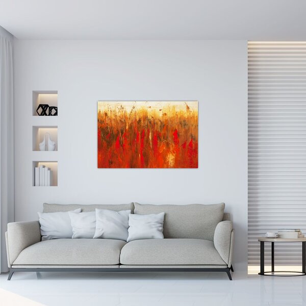Slikanje naslikane apstrakcije (90x60 cm)
