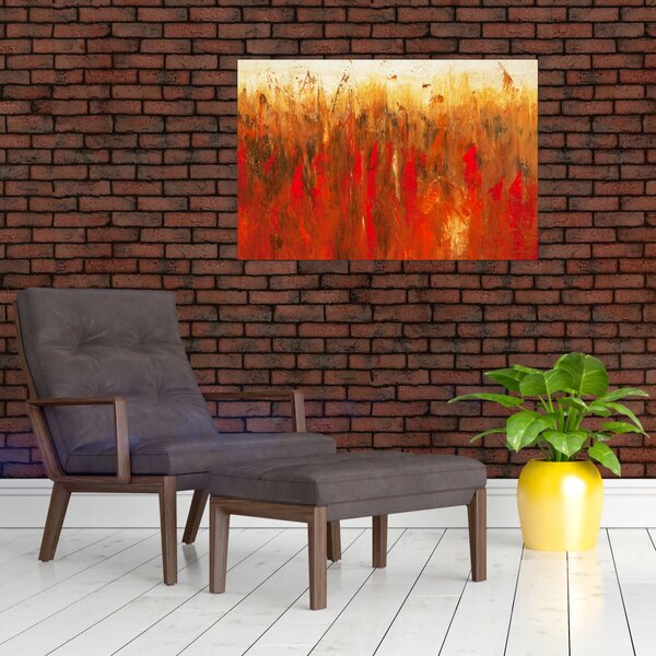 Slikanje naslikane apstrakcije (90x60 cm)