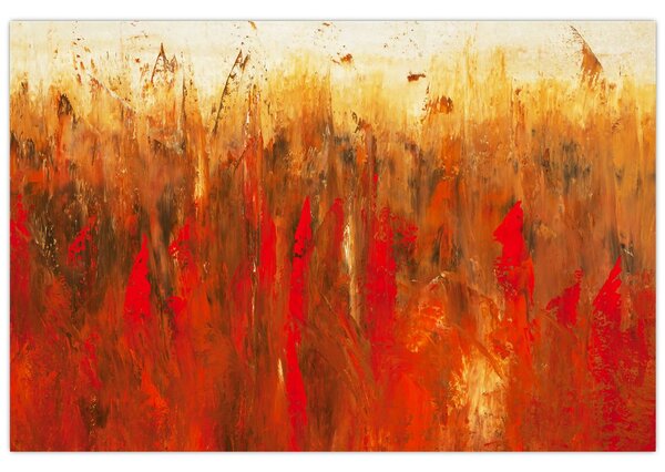 Slikanje naslikane apstrakcije (90x60 cm)