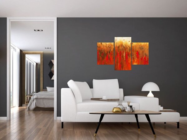 Slikanje naslikane apstrakcije (90x60 cm)
