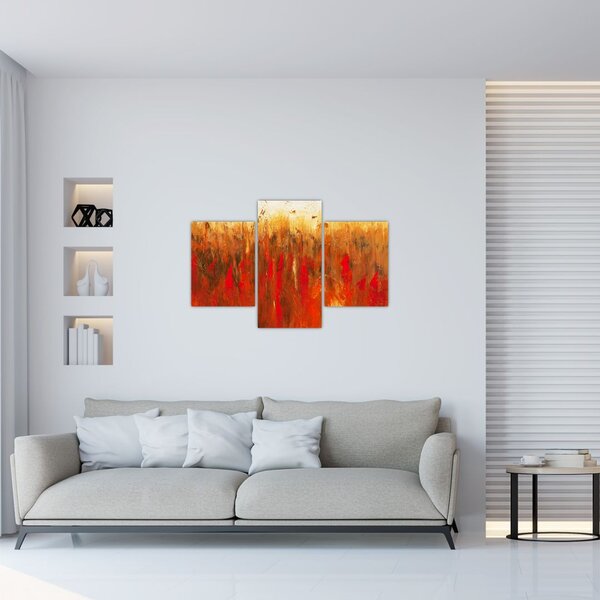 Slikanje naslikane apstrakcije (90x60 cm)