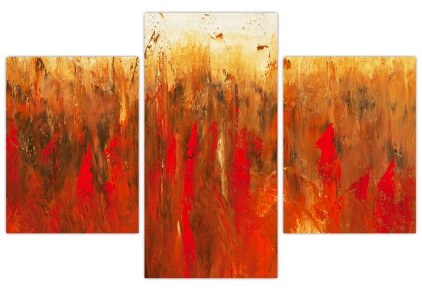 Slikanje naslikane apstrakcije (90x60 cm)